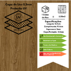 Piso Vinílico Auto Adesivo 2mm Com Proteção - Jacarandá - Peça