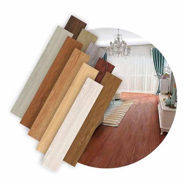 Piso Vinilico Autocolante Madeira 10 Unid. - Jatoba - Imitaçã