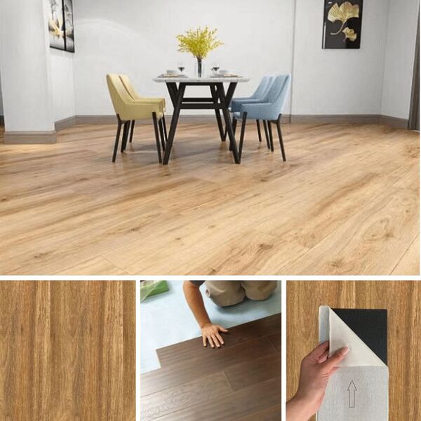 Piso Vinilico Autocolante Madeira Alto Trafego Prot. UV 5m²