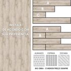 Piso Vinilico Autocolante Madeira Residência Comércio - Kit 1