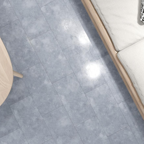 Piso Vinilico Autocolante Placa Cimento Cinza 46x46 - 2placas