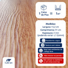 Piso Vinílico Autocolante Régua Amadeirado por M² Aroeira Tub