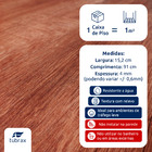 Piso Vinílico Clicado Régua Amadeirado por M² Cor Goiabão - T