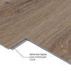 Piso Vinílico Régua Click Nuova Cesena Madeira Bege Acinzentado m² Biancogres