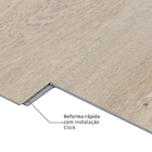 Piso Vinílico Régua Click Nuova Modena Madeira Bege Claro m² Biancogres