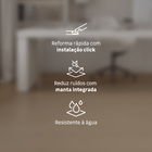 Piso Vinílico Régua Click Nuova Modena Madeira Bege Claro m² Biancogres