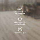 Piso Vinílico Rígido Click Reservas Abrolhos Madeira m² Vexa