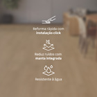 Piso Vinílico Rígido Click Reservas Jurupari Madeira m² Vexa