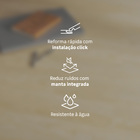 Piso Vinílico Rígido Click Tanin Sonoma Sepia Madeira Marrom m² Eliane Floor