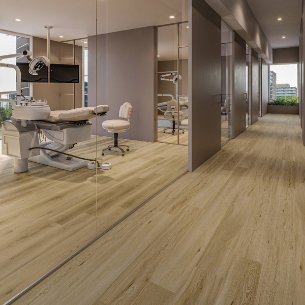 Piso Vinílico Rígido Click Tanin Sonoma Sepia Madeira Marrom m² Eliane Floor