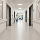 Piso Vinílico em Manta Hospitalar Cola Diamond Dark Grey Monocolor Rolo Ecomex