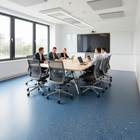 Piso Vinílico em Manta Cola Harmonic Blue Monocolor Rolo Ecomex