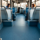 Piso Vinílico em Manta Cola Harmonic Blue Monocolor Rolo Ecomex