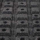 Piso Vinílico Cola Azul Playground Impact Soft Play Monocolor Kit Aubicon