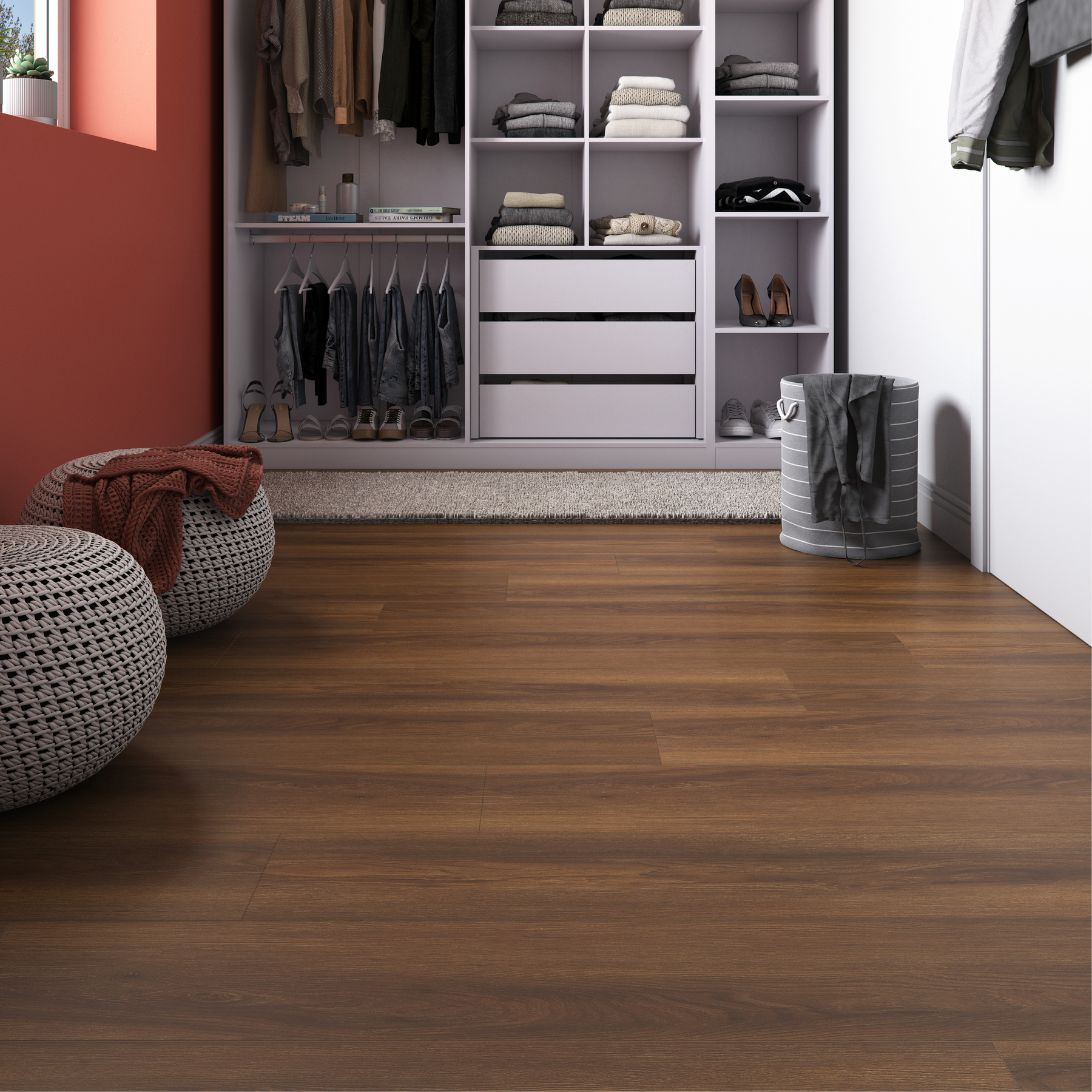 Piso Vinílico Cola Injoy Lichia Madeira Marrom m² Tarkett | Leroy