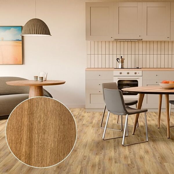 Piso Vinílico Colado 3mm Com Proteção - Papoula - M2