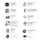 Piso Vinílico Colado 4,34m² - Cinza