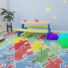 Piso Vinilico Em Manta Ambiente Infantil Unix 42m² 2,5mm Queb