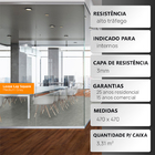 Piso Vinílico Espaçofloor Cola Office Square Medium Gray Caix