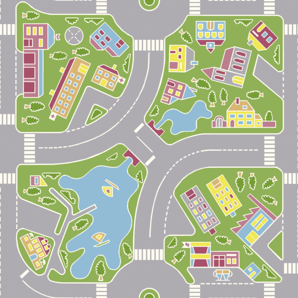 Piso Vinílico em Manta Adesivo Imagine Magic Infanto Juvenil Macadam Green m² Tarkett