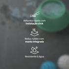 Piso Vinílico Rígido Click Ambienta Tech Wengué Madeira Preto m² Tarkett