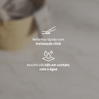 Piso Vinílico Rígido Click Blush Mármore Branco m² Artens