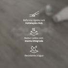 Piso Vinílico Rígido Click Essence Tech Almeria Madeira Marrom m² Tarkett