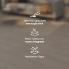 Piso Vinílico Rígido Click Essence Tech Astúrias Madeira Bege m² Tarkett