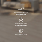 Piso Vinílico Rígido Click Essence Tech Cadiz Madeira Bege m² Tarkett