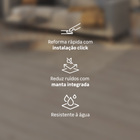 Piso Vinílico Rígido Click Essence Tech Ibiza Madeira Bege m² Tarkett