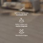 Piso Vinílico Rígido Click Essence Tech Maiorca Madeira Bege m² Tarkett