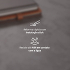 Piso Vinílico Rígido Click Forte Moods Cimento Cinza m² Artens