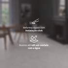 Piso Vinílico Rígido Click Intenso Muska Mármore Branco m² Artens