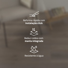 Piso Vinílico Rígido Click Therapy Landscape Madeira Marrom m² Eliane Floor