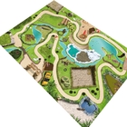 Pista Para Carrinhos HOTCARS Zoológico Cidade Estrada 180x120