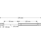 Pistão A Gás 60n Cromado 270mm - Hd Ferragens