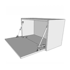 Pistão a Gás Força Inversa Prata 100N 10kg