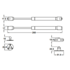 Pistão A Gás Hafele Abertura Para Cima 80n