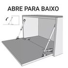 Pistão A Gás Inverso 245mm 40n 4kg Para Porta De Armário Xf
