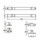 Pistão A Gás Inverso Força 60n Cinza