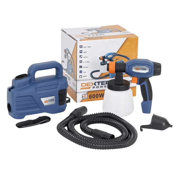Pistola de Pintura Elétrica 220V 900ml Bico Curto Dexter