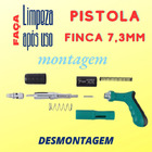 Pistola Finca Fixação Direta + 100 Pino 27mm Arruela 16mm
