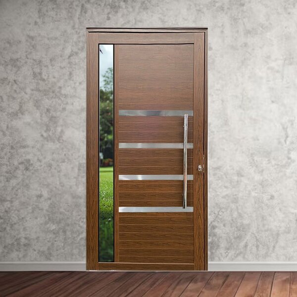 Pivotante Com Puxador Friso E Vidro Linha Roma 210x100 Amadei