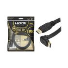 Pix Cabo Hdmi 2.0 90 Graus 4k Hdr 19p 2m Pix Flat Gold, Preto