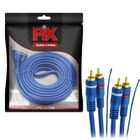 Pix Cabo Rca - 2 + 2 Rca 6 Mm Azul 5m - Com Fio Remote