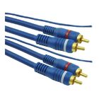 Pix Cabo Rca - 2 + 2 Rca 6 Mm Azul 5m - Com Fio Remote