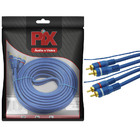 Pix Cabo Rca - 2 + 2 Rca 6 Mm Azul 5m - Com Fio Remote