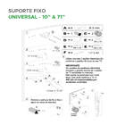 Pix Suporte Fixo Universal Tv Led/lcd 10' A 71' Pix - Blister