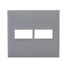 Placa 1+1 POSTO 4X4 Cinza Pial Plus+          