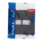 Placa 1+1 POSTO 4X4 Preto Pial Plus+        